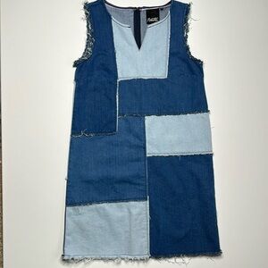 Nanette Lepore Denim Patchwork Shift Dress